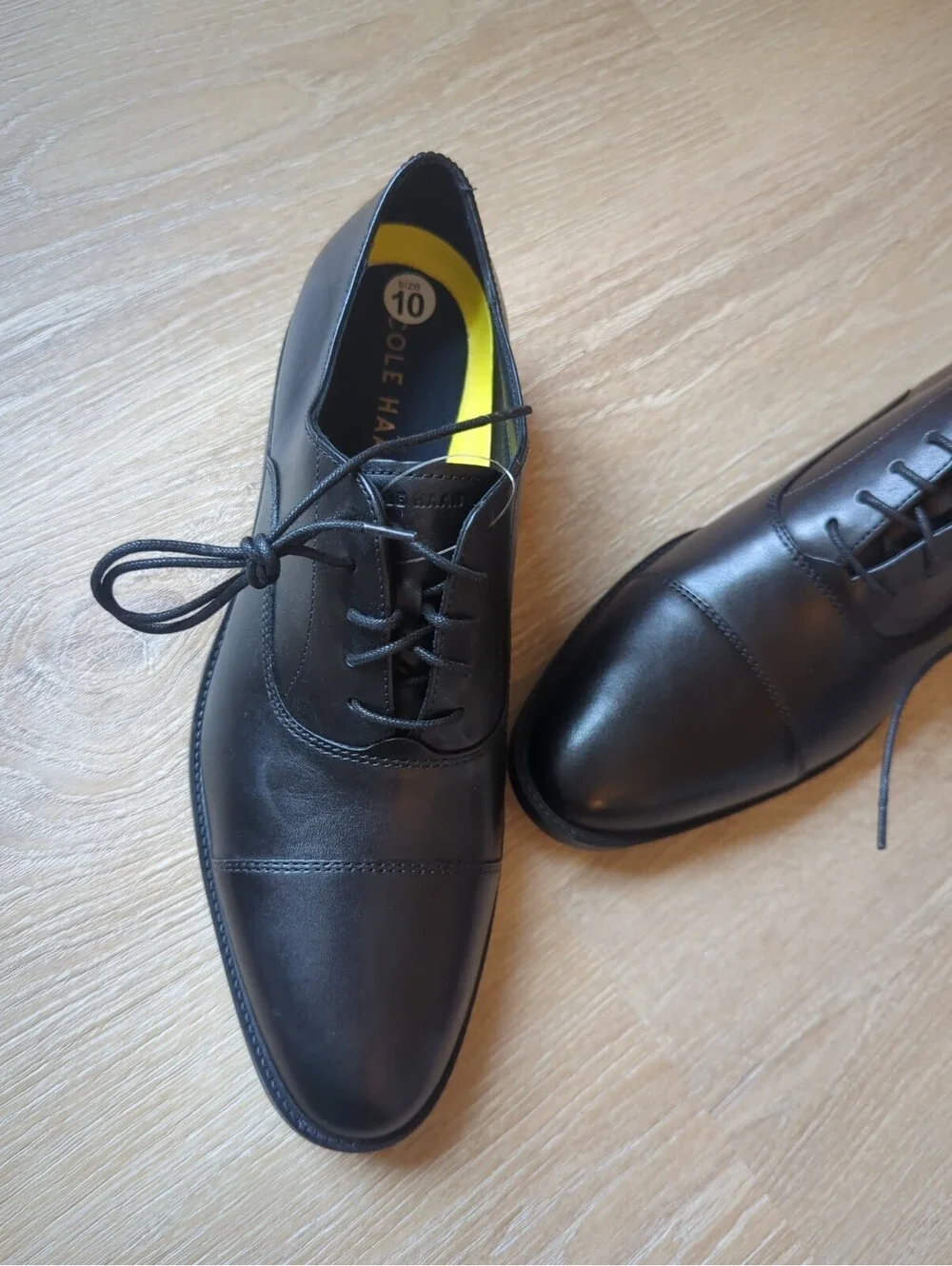Cole Haan Cole Haan Men's Hawthorne Oxford 10 Cap Toe Black Dress Shoes Classic